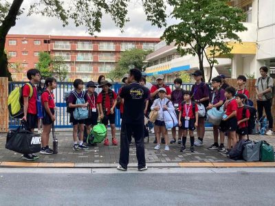 バレーボール夏合宿風景